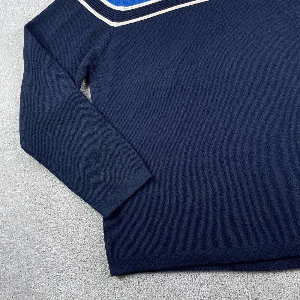 Vintage Abercrombie and Fitch Sweater Mens XL Blue Crewneck‎ Pullover Y2K Retro